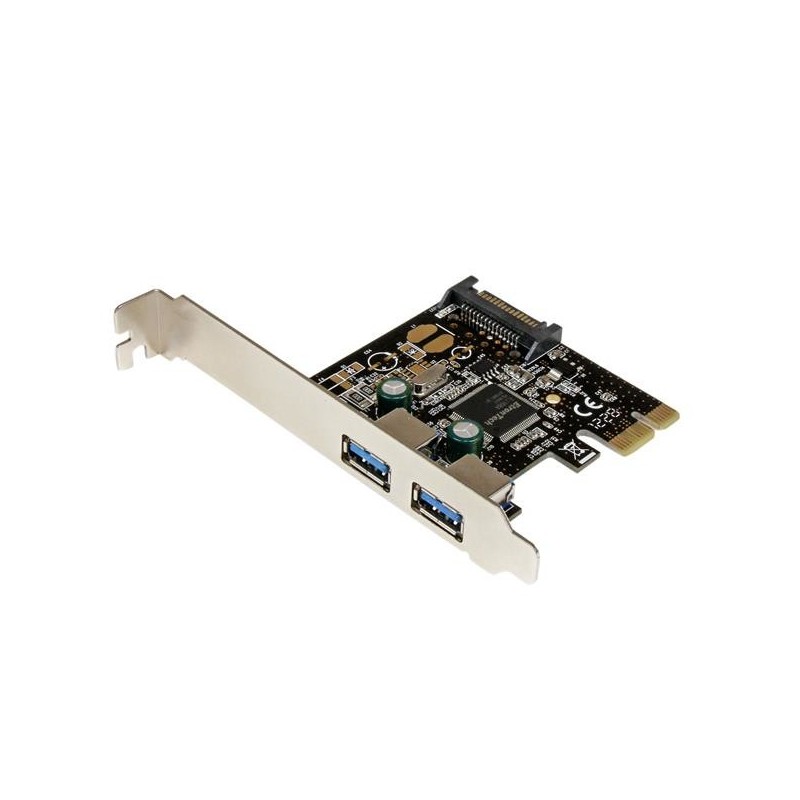 2 Port USB 3.0 SuperSpeed PCI Express Schnittstellenkarte mit SATA Stromansch...